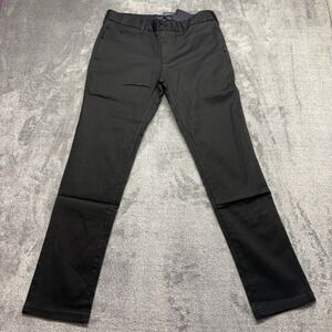 Five Four Chino Pants Men 31 Black New Whit Tags Zip Fly Stretch Cotton Trousers